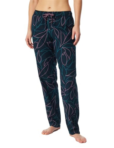 Schiesser Damen Schlafhose lang Baumwolle-Mix + Relax Pyjamaunterteil, Multicolor 1_182061, 38 im Sale